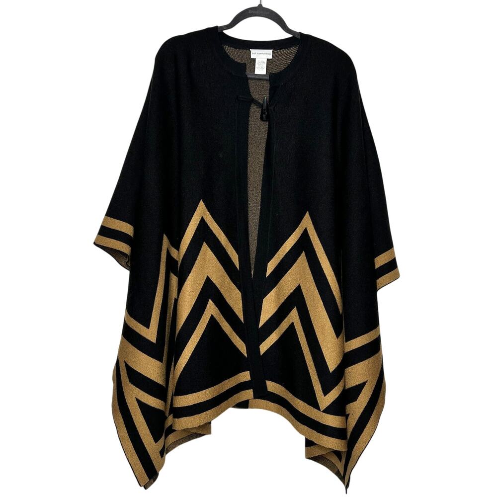 Soft Surroundings Wool Blend Knit Shawl Sweater Size Medium